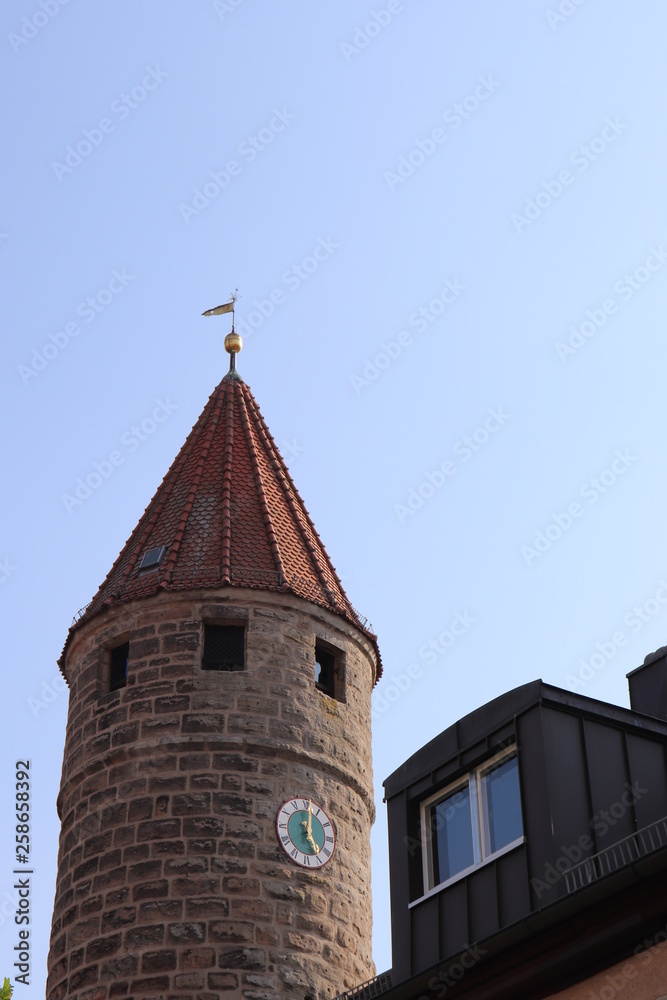 Turm der Stadtmauer in Gunzenhausen Turm der Stadtmauer in Gunzenhausen