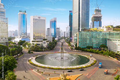 Selamat Datang Monument in Jakarta downtown