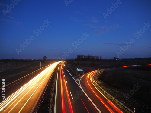 Autobahn Langzeitbelichtung