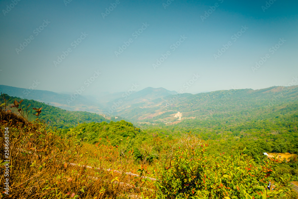 Fototapeta premium High mountain scenery in Thailand.24