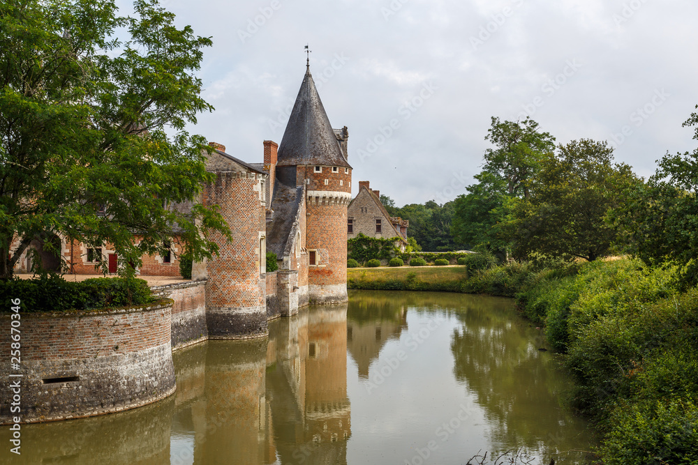 Renascence castle in Lassay-sur-Croisne, Loire Valley, France