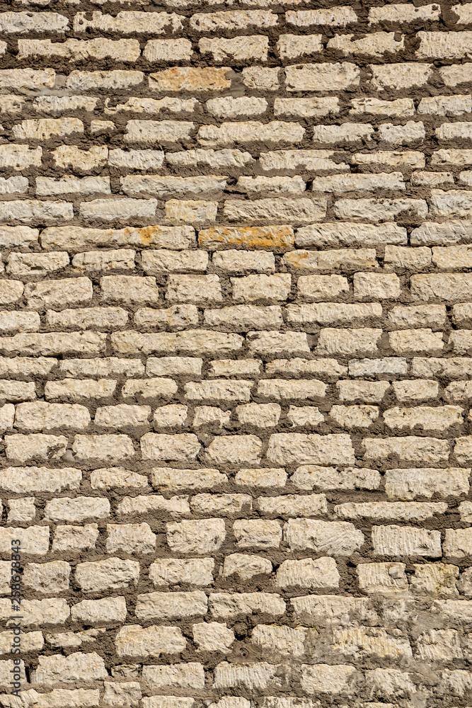 Obraz premium Ancient fortress stonewall masonry background