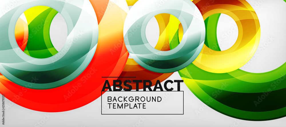 Glossy circles geometric background Glossy circles geometric background