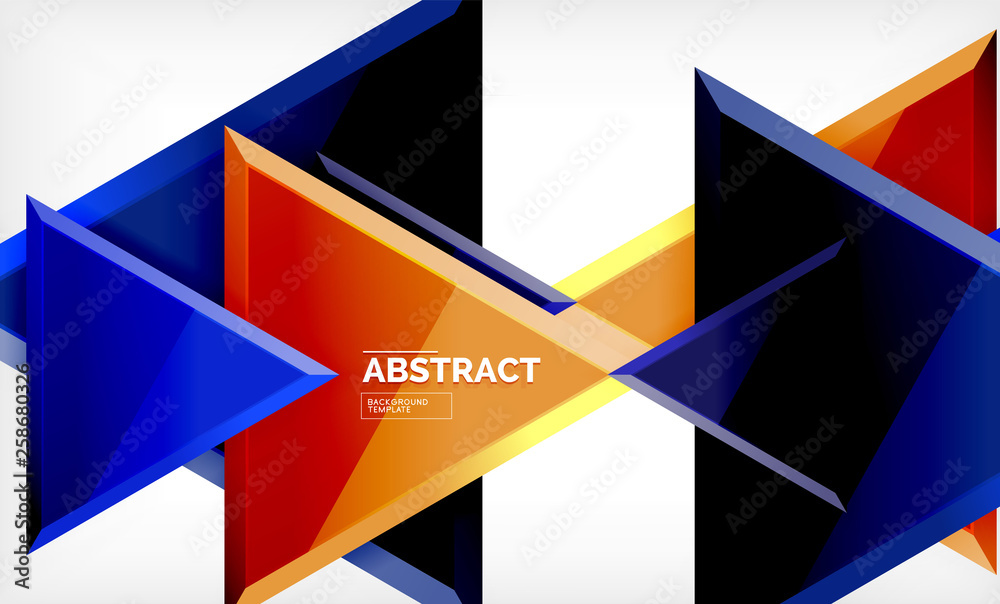 Tech futuristic geometric 3d shapes, minimal abstract background Tech futuristic geometric 3d shapes, minimal abstract background