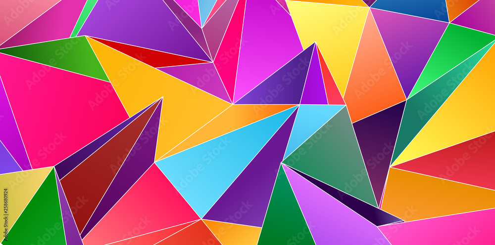 Abstract Low-Poly triangular modern background Abstract Low-Poly triangular modern background