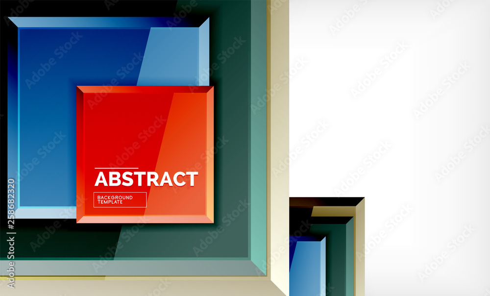 Geometric abstract background, modern square design Geometric abstract background, modern square design