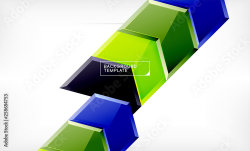 Free Download Abstract glossy techno arrows background - GFXLoad