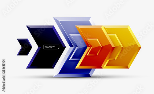 Free Download Abstract glossy techno arrows background - GFXLoad