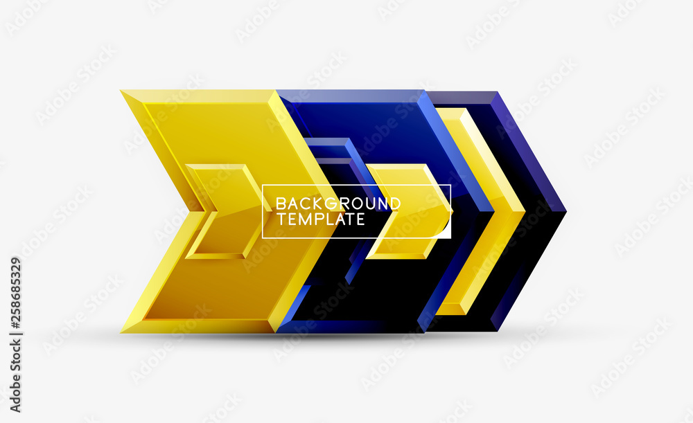 Abstract glossy techno arrows background Abstract glossy techno arrows background