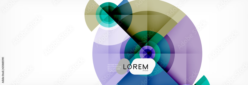Round circles and triangles abstract background Round circles and triangles abstract background