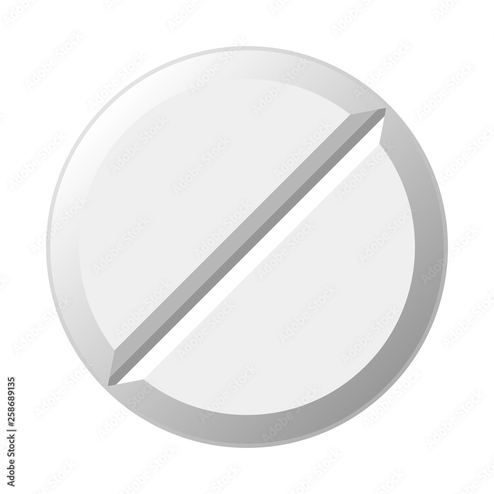 White pill. Vector White pill. Vector