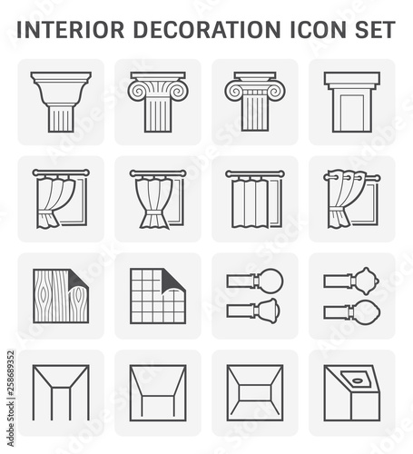 interior decoration icon