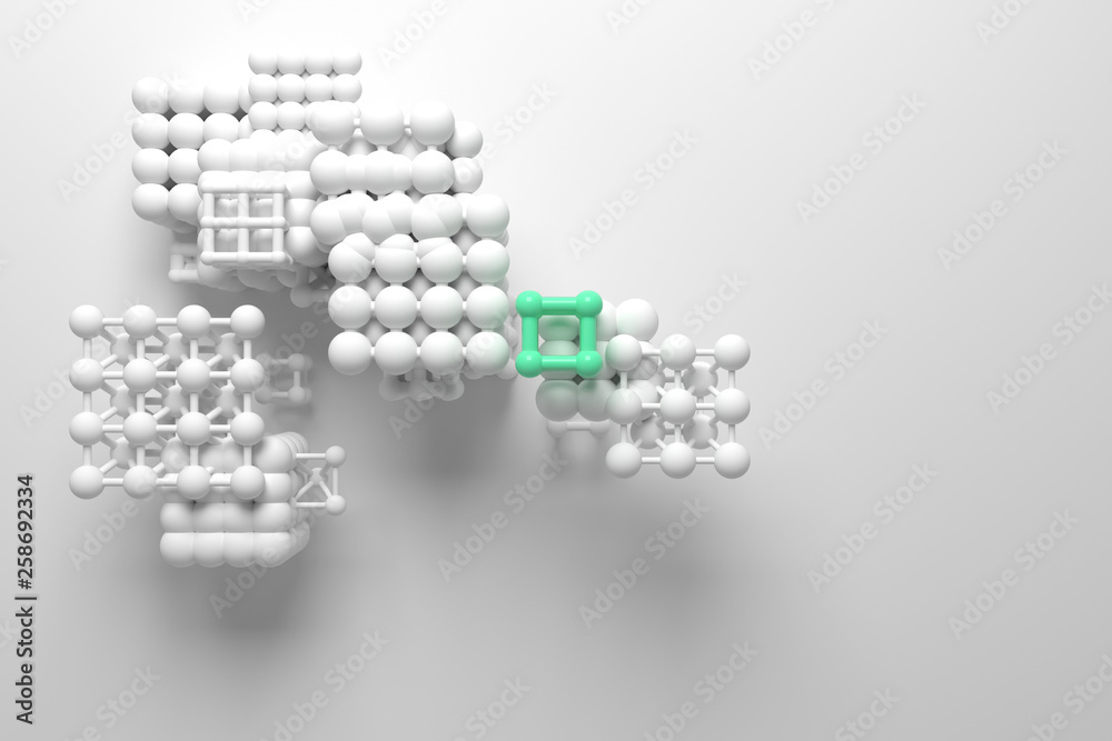 Obraz premium Market differentiation, stand on a cloud concepture, for design texture & background. 3D rendering.