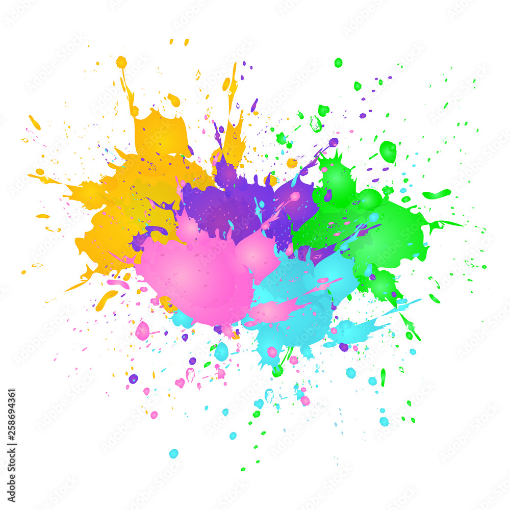 Vector watercolor splash texture background isolated. Hand-drawn blob, spot. Watercolor effects. abstract background.