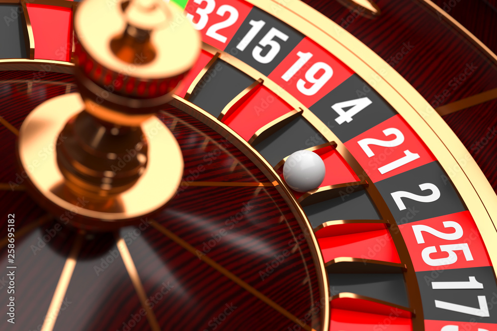 Luxury Casino roulette wheel on black background. Casino theme. Close-up wooden Casino roulette with a ball. Poker game table. 3d rendering illustration. Luxury Casino roulette wheel on black background. Casino theme. Close-up wooden Casino roulette with a ball. Poker game table. 3d rendering illustration.