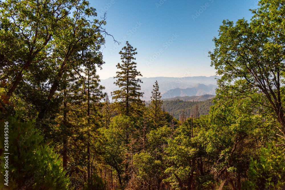 A View From Wofford Heights, California. Scenic View Of Mountains Against Sky