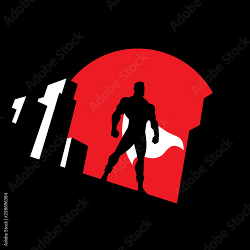 Superhero Background Symbol