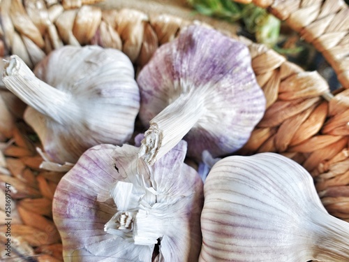 Purple Garlic Close