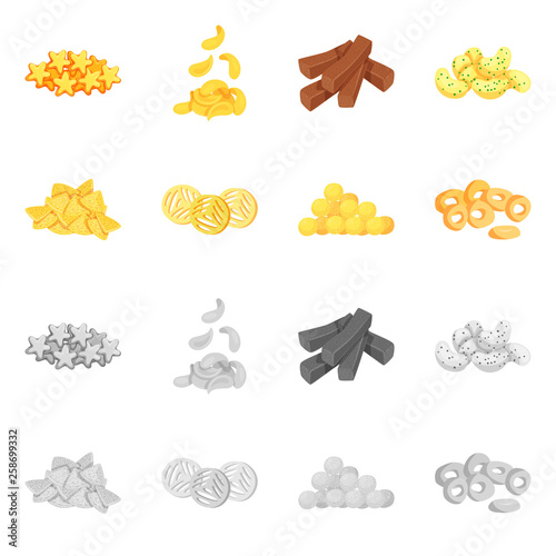 Isolated object of Oktoberfest and bar icon. Collection of Oktoberfest and cooking stock symbol for web.