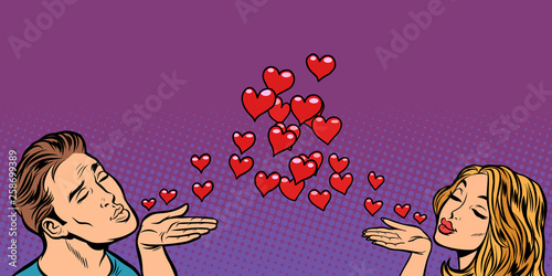 love couple kiss heart