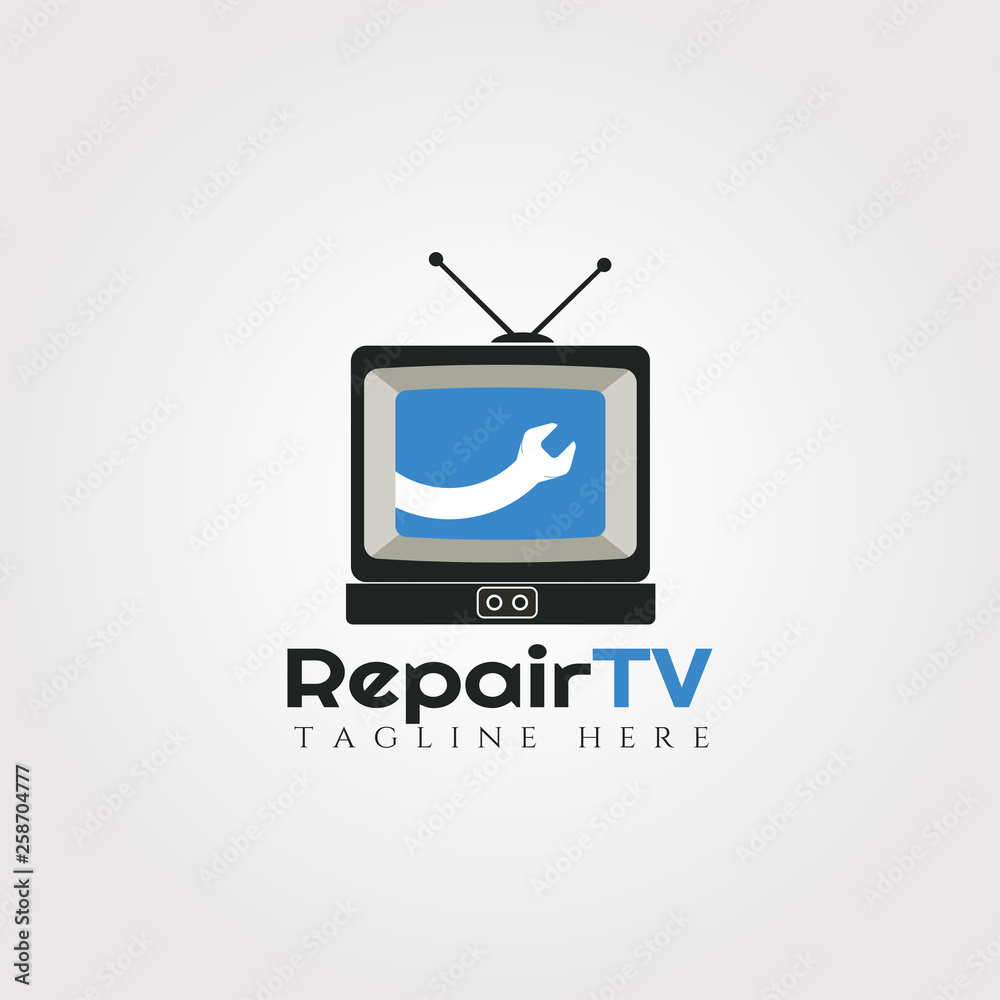 Television Repair vector logo design,Technology icon Television Repair vector logo design,Technology icon