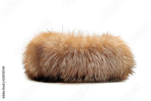 Фотография Blond animal fur isolated on white background