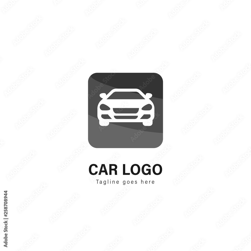 Car logo template design. Car logo with modern frame vector design Car logo template design. Car logo with modern frame vector design