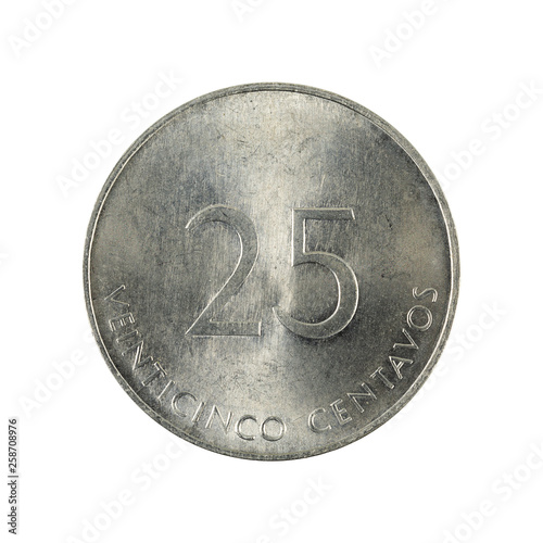 25 cuban intur centavo coin (1988) obverse isolated on white background photo