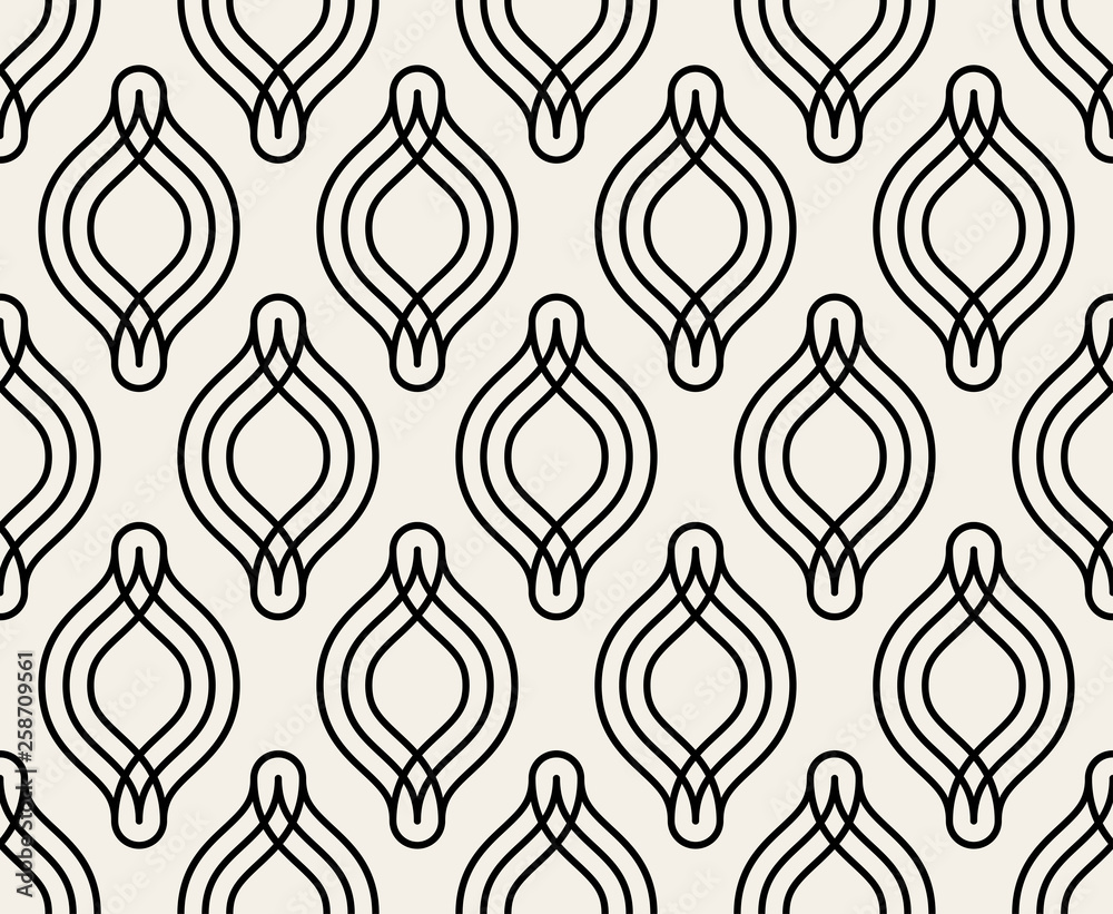 Vector seamless pattern in arabian style. Modern stylish abstract texture. Repeating lines Vector seamless pattern in arabian style. Modern stylish abstract texture. Repeating lines