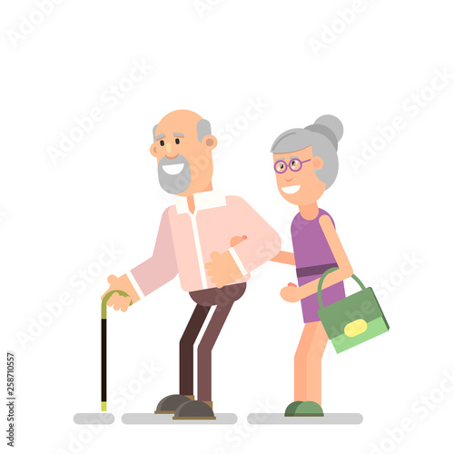 old man and woman