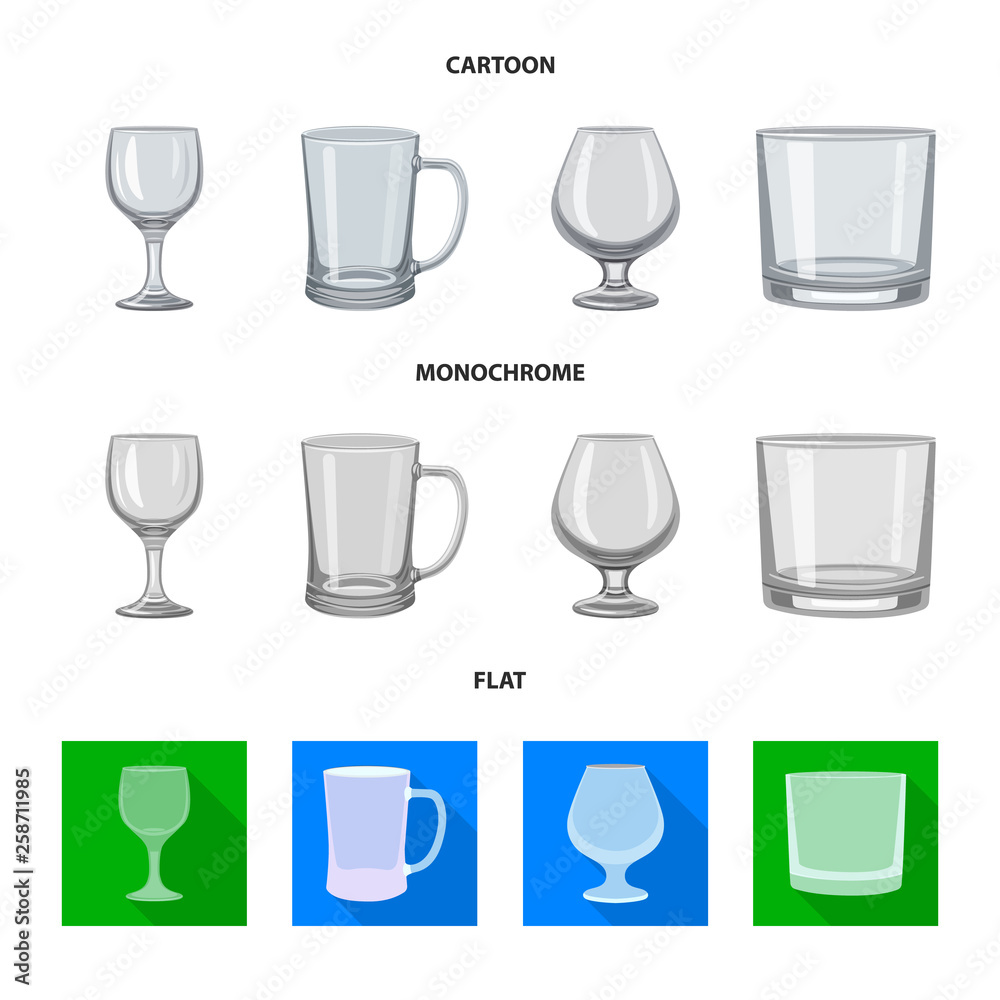 Isolated object of form and celebration icon. Collection of form and volume vector icon for stock.