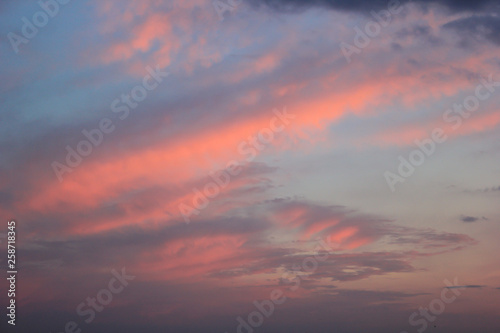 Fototapeta Naklejka Na Ścianę i Meble -  sunset with multicolored clouds