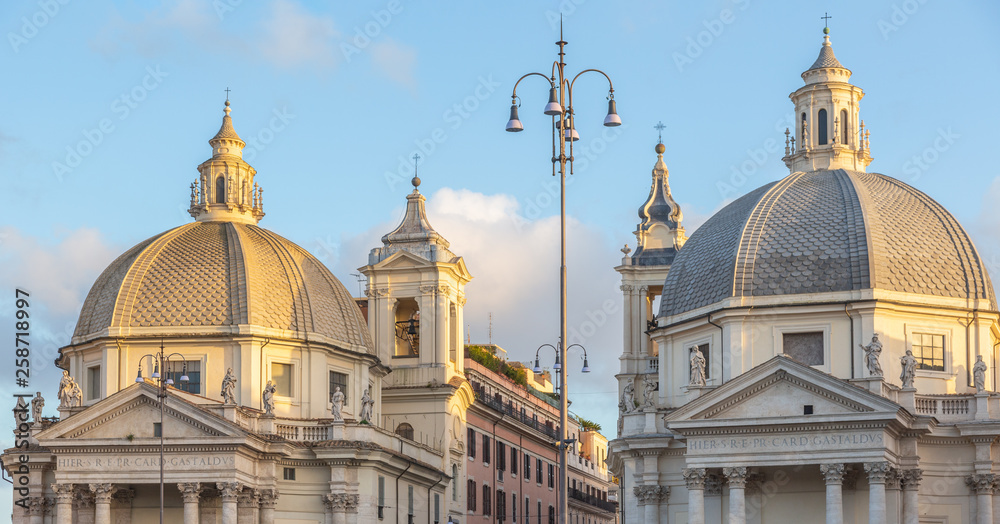 Churches at  Piazza del Popolo