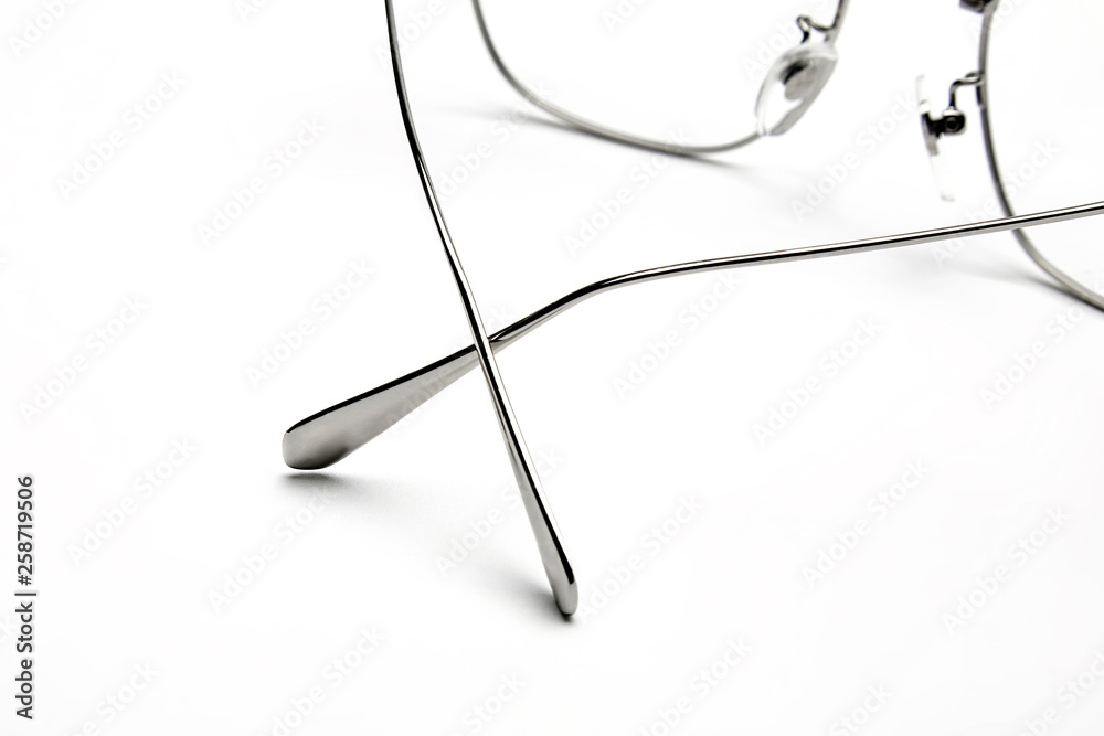 Glasses white background Glasses white background