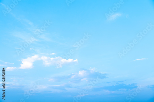 beautiful blue sky with white clouds background, Nature background