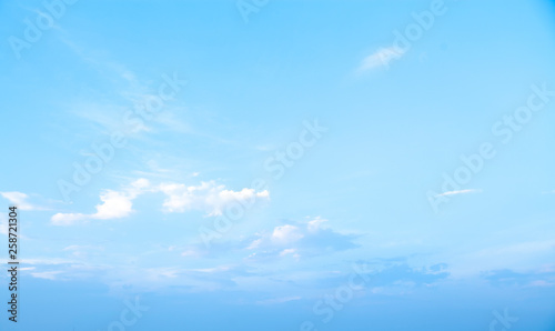 Fototapeta Naklejka Na Ścianę i Meble -  beautiful blue sky with white clouds background, Nature background