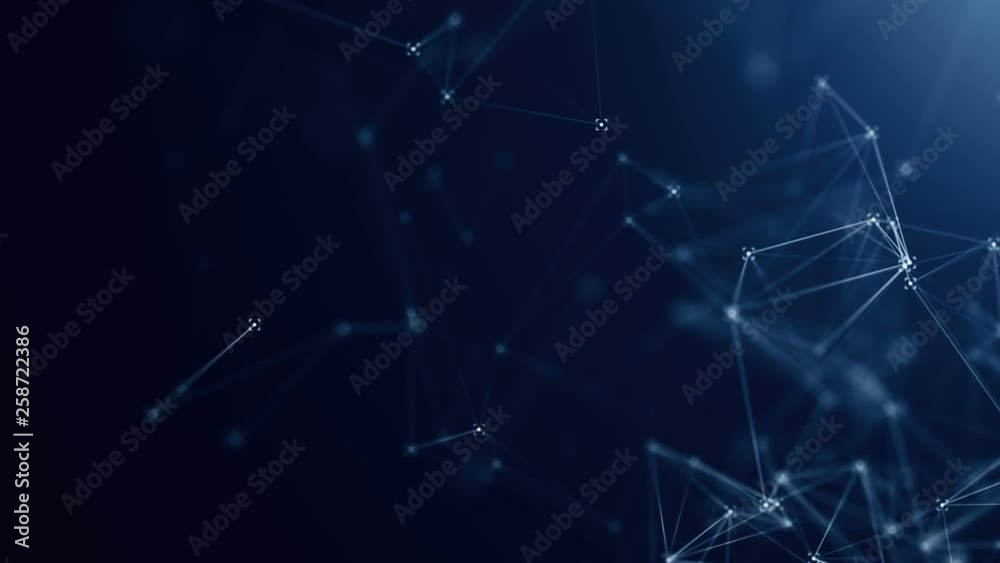 Abstract background with plexus network as data complex. Animation of seamless loop. Abstract background with plexus network as data complex. Animation of seamless loop.