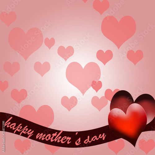 happy Mother's Day greeting card design