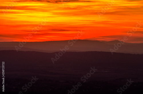 Zachód słońca Bieszczady  © wedrownik52