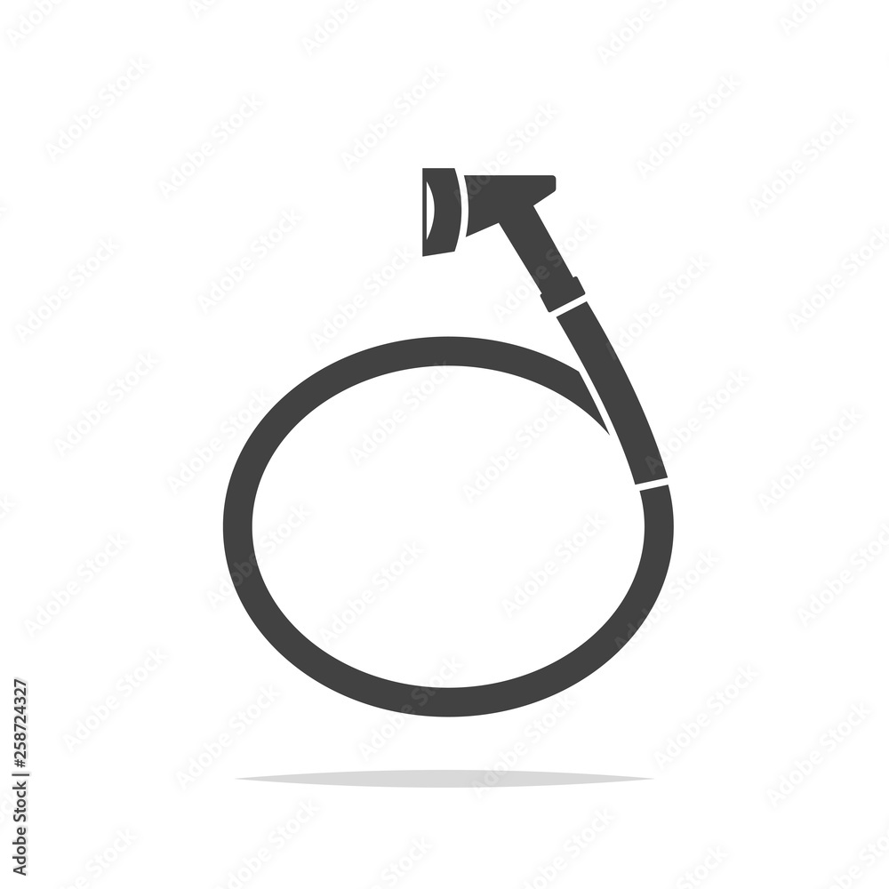 Garden hose icon vector isolated Garden hose icon vector isolated