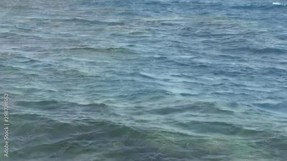 view of blue sea ocean waves water movement background in sunny day with sun light on surface, nature and peace concept view of blue sea ocean waves water movement background in sunny day with sun light on surface, nature and peace concept