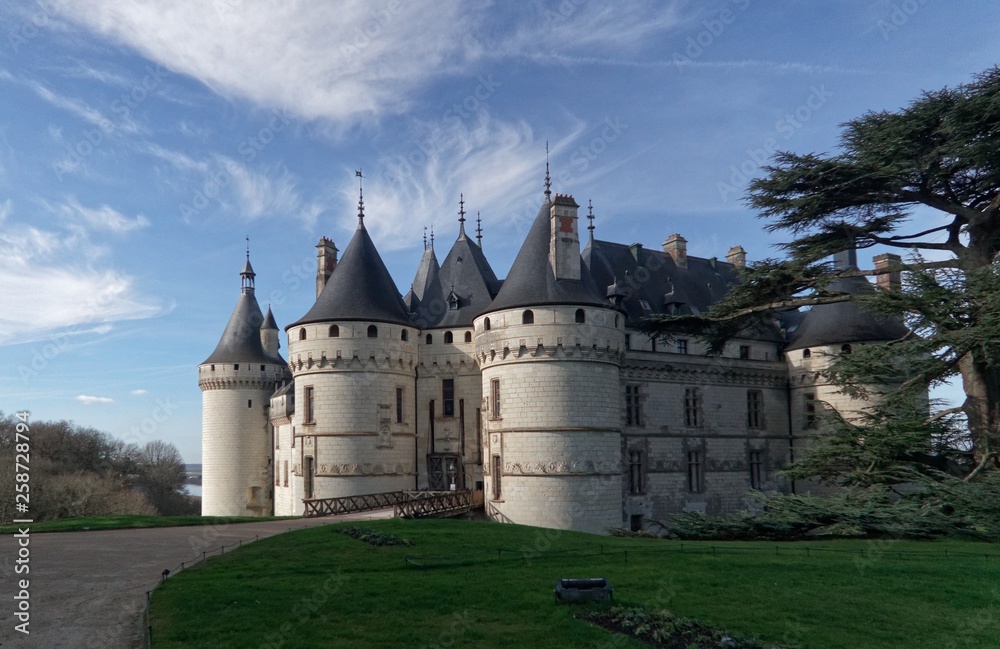 Part of the Chaumont castle in France