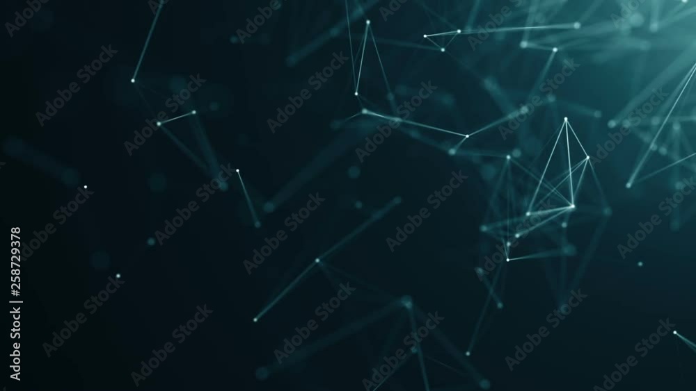 Abstract background with plexus network as data complex. Animation of seamless loop. Abstract background with plexus network as data complex. Animation of seamless loop.
