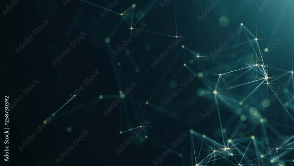 Abstract background with plexus network as data complex. Animation of seamless loop. Abstract background with plexus network as data complex. Animation of seamless loop.