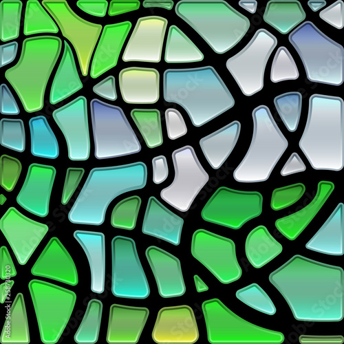 abstract vector stained-glass mosaic background