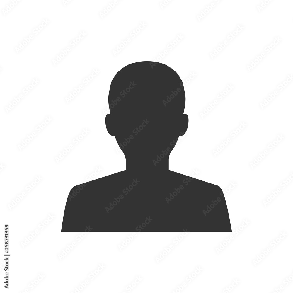 Head, people, profile icon. Vector illustration, flat design. Head, people, profile icon. Vector illustration, flat design.