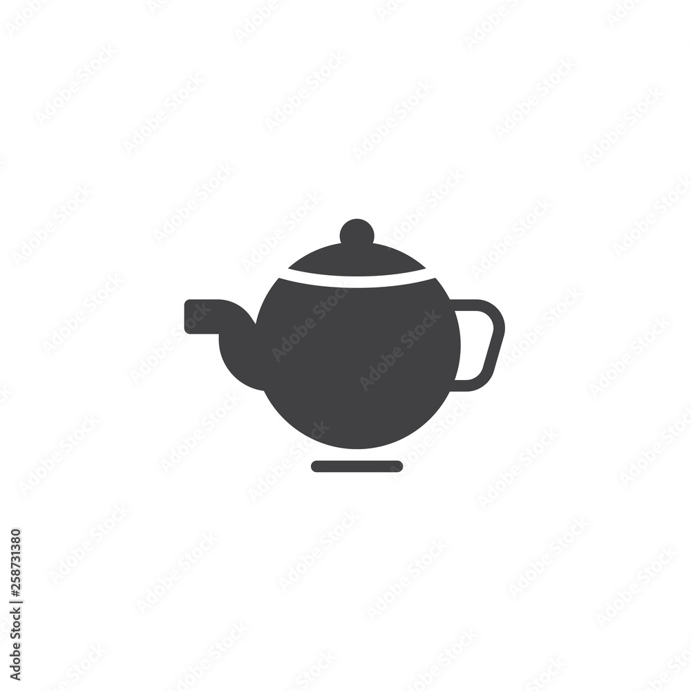 Tea pot vector icon. filled flat sign for mobile concept and web design. Teapot kettle glyph icon. Symbol, logo illustration. Pixel perfect vector graphics Tea pot vector icon. filled flat sign for mobile concept and web design. Teapot kettle glyph icon. Symbol, logo illustration. Pixel perfect vector graphics