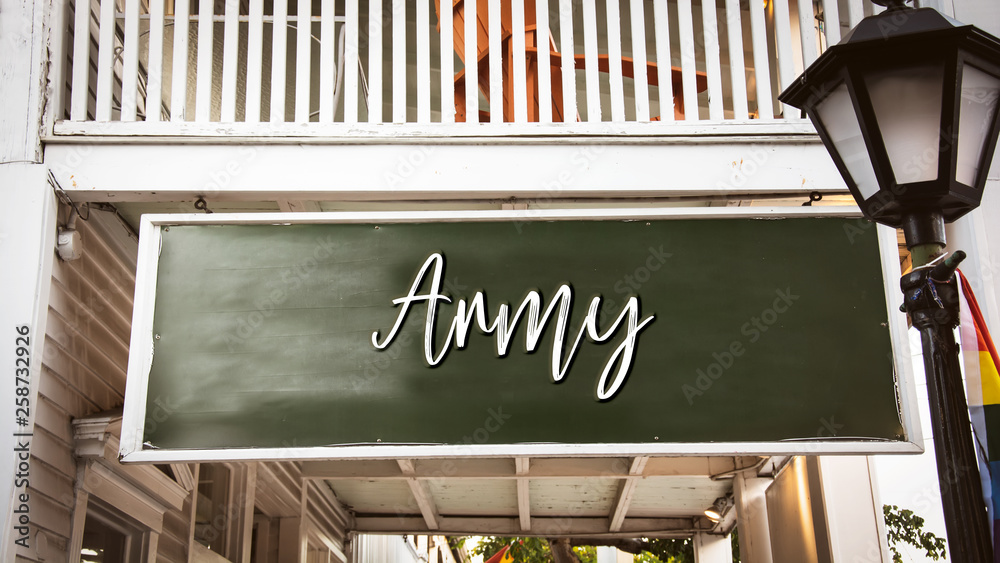 Obraz premium Sign 338 - Army