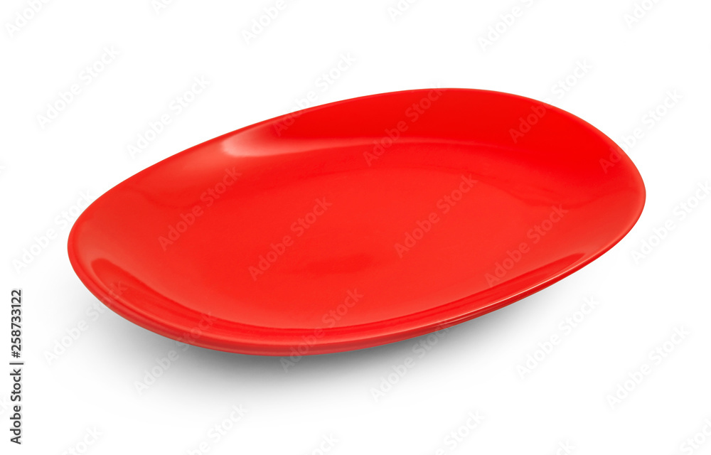 empty plate isolated on white background empty plate isolated on white background
