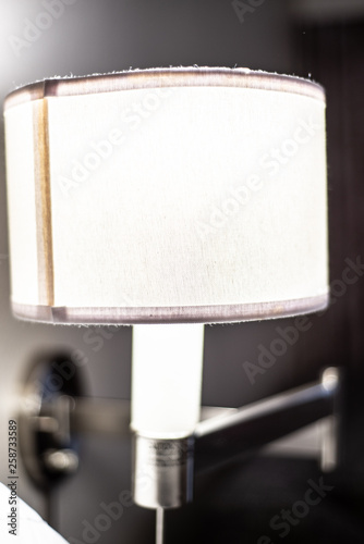 Close up of lamp at hotel